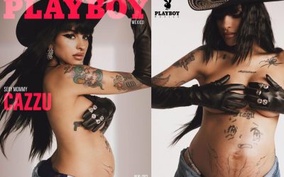 Cazzu posa embarazada en portada de Playboy