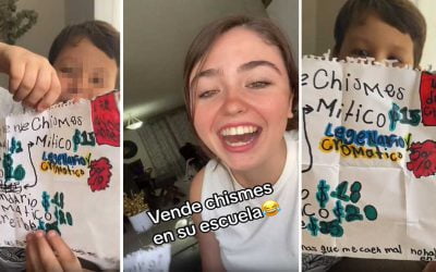 Pequeño empresario se hace viral por vender chismes en su escuela.