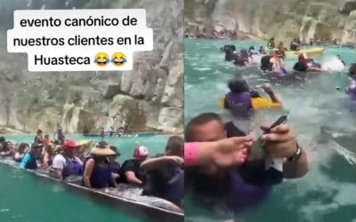 ‘’Es un evento canónico’’ canoa se hunde al estilo de Titánic.  