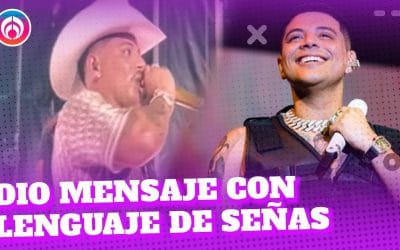 Grupo firme le canta a personas con discapacidad auditiva.