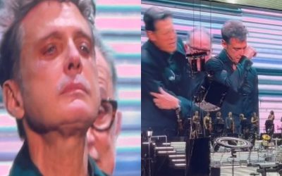 Luis Mi llora en su último concierto en Chile