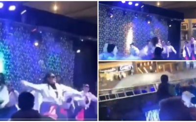 Se les cayo el escenario en pleno baile y quedaron aplastados.