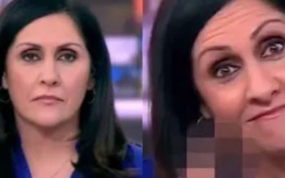 ¡Avísenme!… Presentadora de noticiero hace señal obscena en plena transmisión en vivo de la BBC. VIDEO