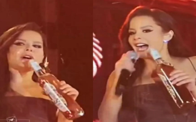 Una cantante brasileña se volvió tendencia en redes sociales, y no por su música, sino por hacer el oso de su vida en el escenario. VIDEO