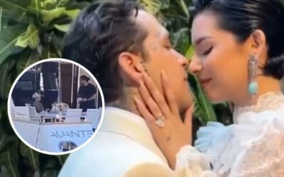 Nodal y Ángela son captados en su luna de miel.