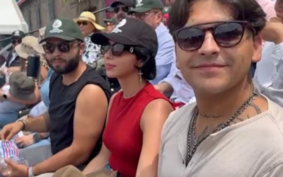 Ángela Aguilar y Christian Nodal roban miradas en el Desfile Militar de 2024
