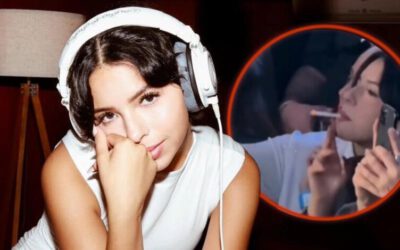 Ángela Aguilar desata burlas al ser captada fumando; usuarios aseguran que no sabe.