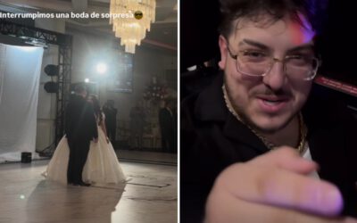 Grupo Frontera roba el show y sorprende a novios en su boda.