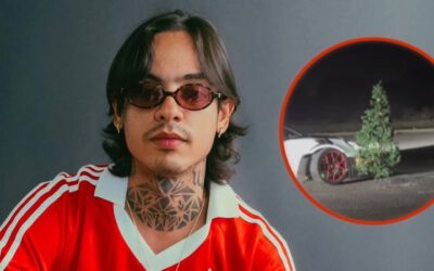 Natanael Cano decora su árbol navideño al estilo tumbado