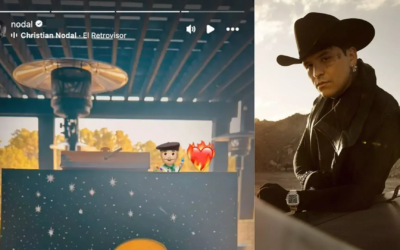 ¡Christian Nodal se lanza al arte!: así pintó a su esposa Ángela Aguilar