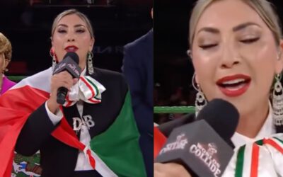 Deyra Barrera y la suma que pagaría por cantar mal el Himno Nacional Mexicano