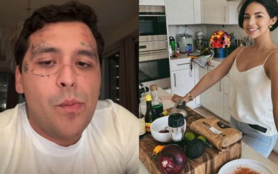 Christian Nodal confiesa que nunca ha probado comida de su esposa Ángela Aguilar