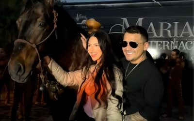 Ángela Aguilar sorprende a Christian Nodal con un caballo como regalo por su cumpleaños